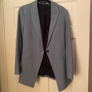 Theory Womens Blue Blazer